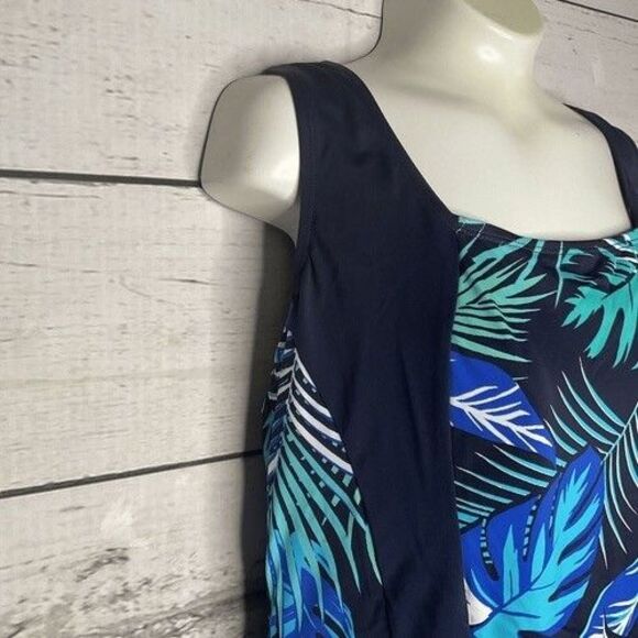 NWT Swimsuits For All Chlorine Resistant One Piece Swimsuit Women Plus Size 20 - Picture 10 of 14